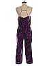 J.Crew 100% Silk Paisley Purple Jumpsuit Size 2 - photo 2