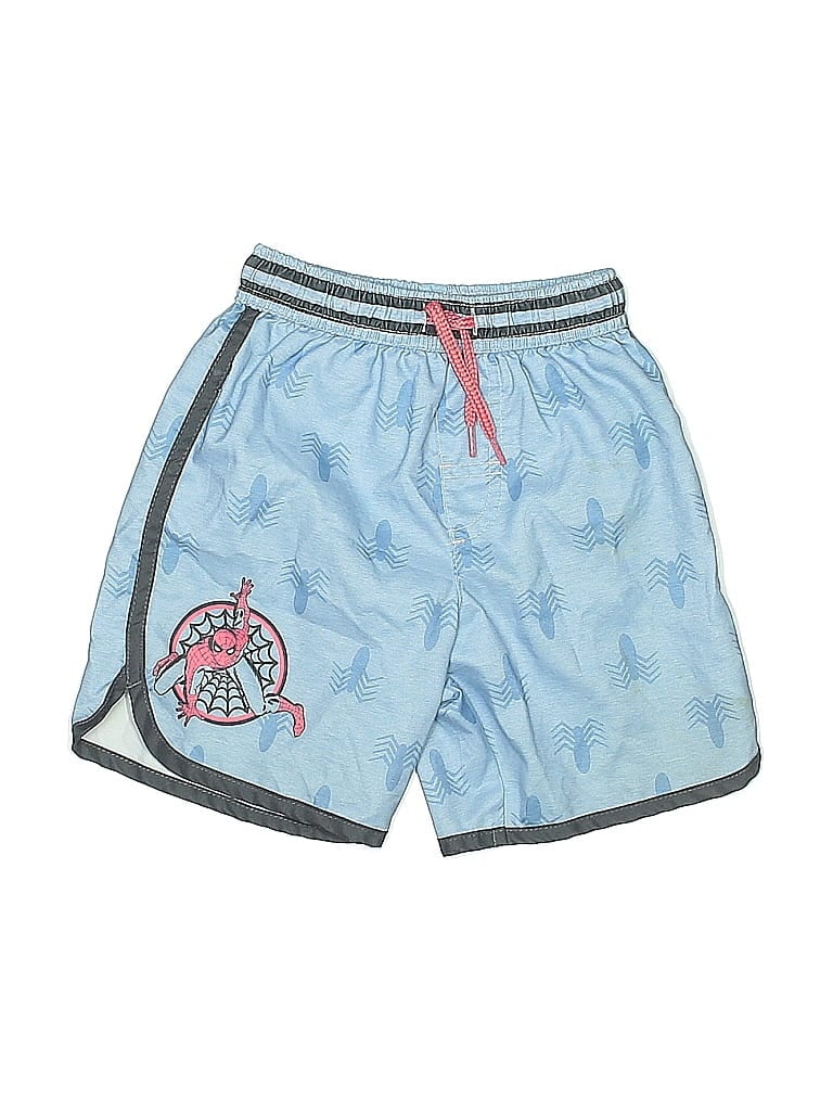 Click to view more detailed imagery on our partner's website Pre-owned Marvel Kids' Board Shorts In Blue