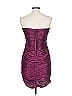 Black Halo 100% Polyester Metallic Purple Cocktail Dress Size 10 - photo 2