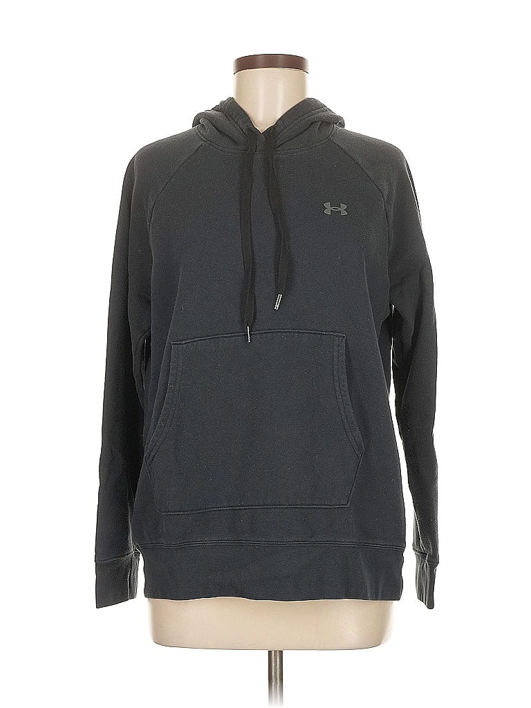 Click to view more detailed imagery on our partner's website Pre-owned Under Armour Pullover Hoodie In Black