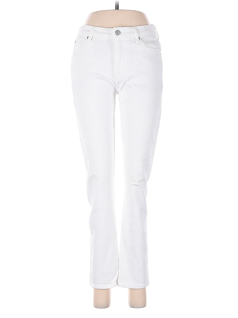 Pre-owned 7 For All Mankind Jeans In White