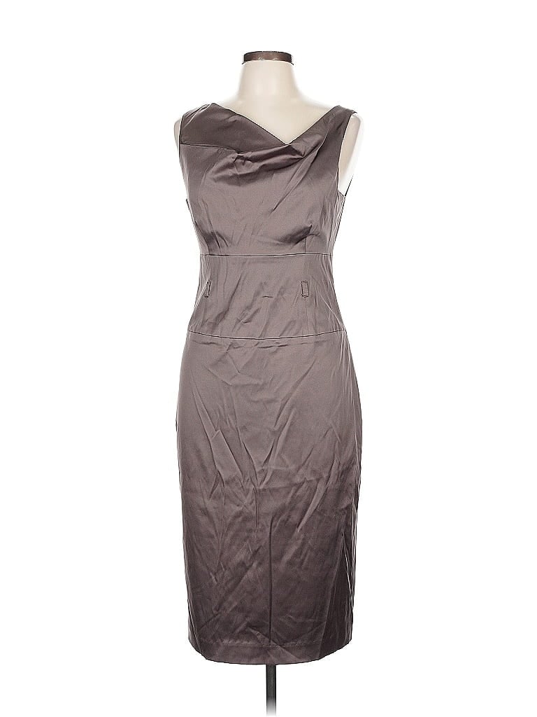 Pre-owned Black Halo Cocktail Dress In Gray