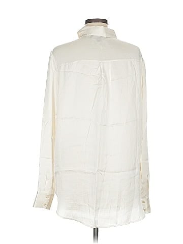 Elizabeth and James Long Sleeve Silk Top (view 2)