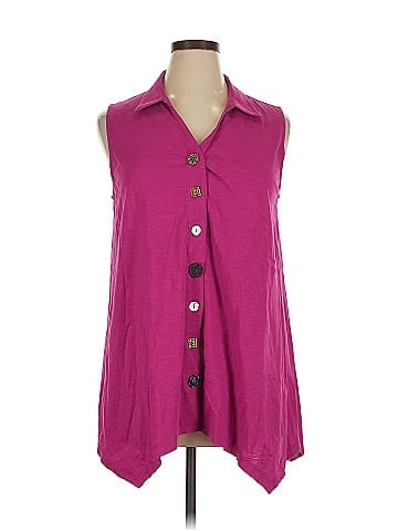 Soft Surroundings Sleeveless Button-Down Shirt (view 1)