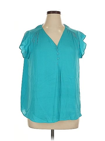 Jones New York Short Sleeve Blouse (view 1)