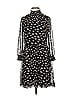 Madewell 100% Polyester Print Black Casual Dress Size XXS - photo 1