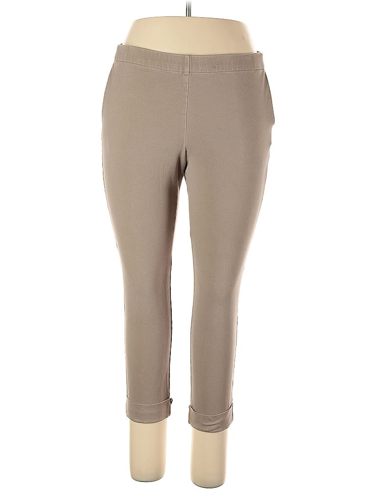 Pre-owned Jjill Casual Pants In Brown