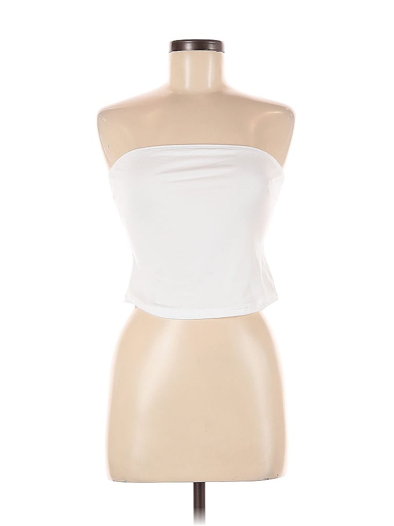 Pre-owned Shein Tube Top White Strapless Neckline Tops