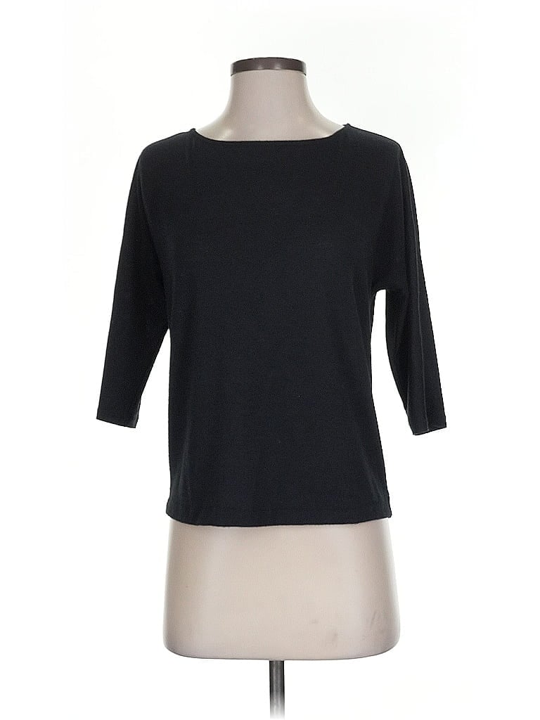Pre-owned Ann Taylor Loft Outlet 3/4 Sleeve T-shirt In Black