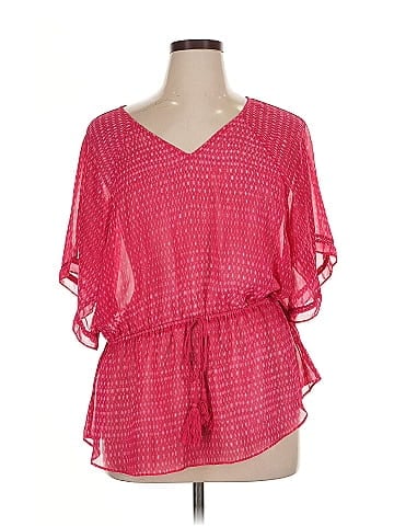 a.n.a. A New Approach Short Sleeve Blouse (view 1)