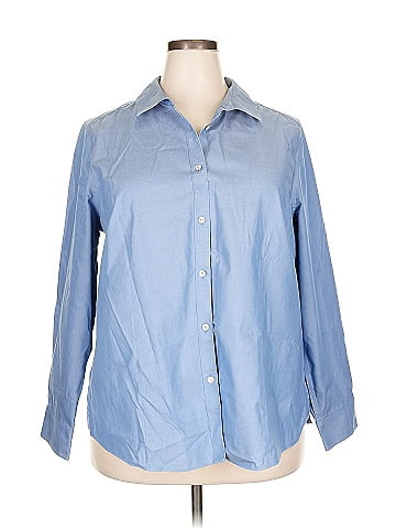 Foxcroft 3/4 Sleeve Button-Down Shirt (view 1)