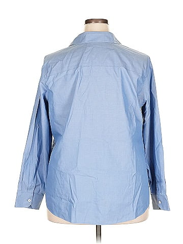 Foxcroft 3/4 Sleeve Button-Down Shirt (view 2)