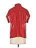 Mango Polka Dots Red Short Sleeve Blouse Size XXS - photo 2