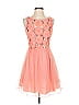 Xtraordinary 100% Polyester Hearts Pink Cocktail Dress Size 5 - photo 1