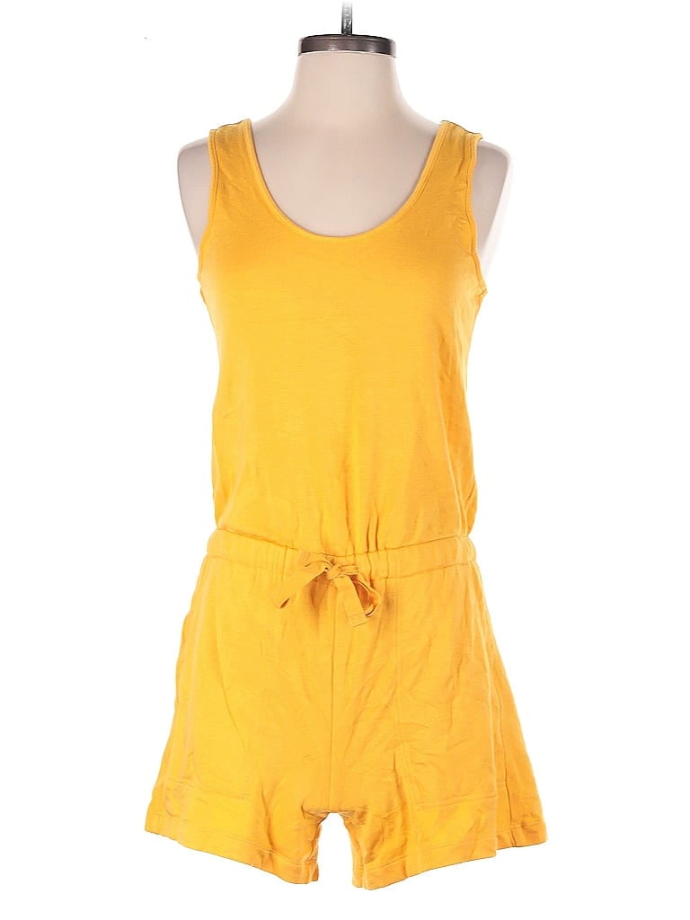 Pre-owned Lou & Grey For Loft Romper In Yellow