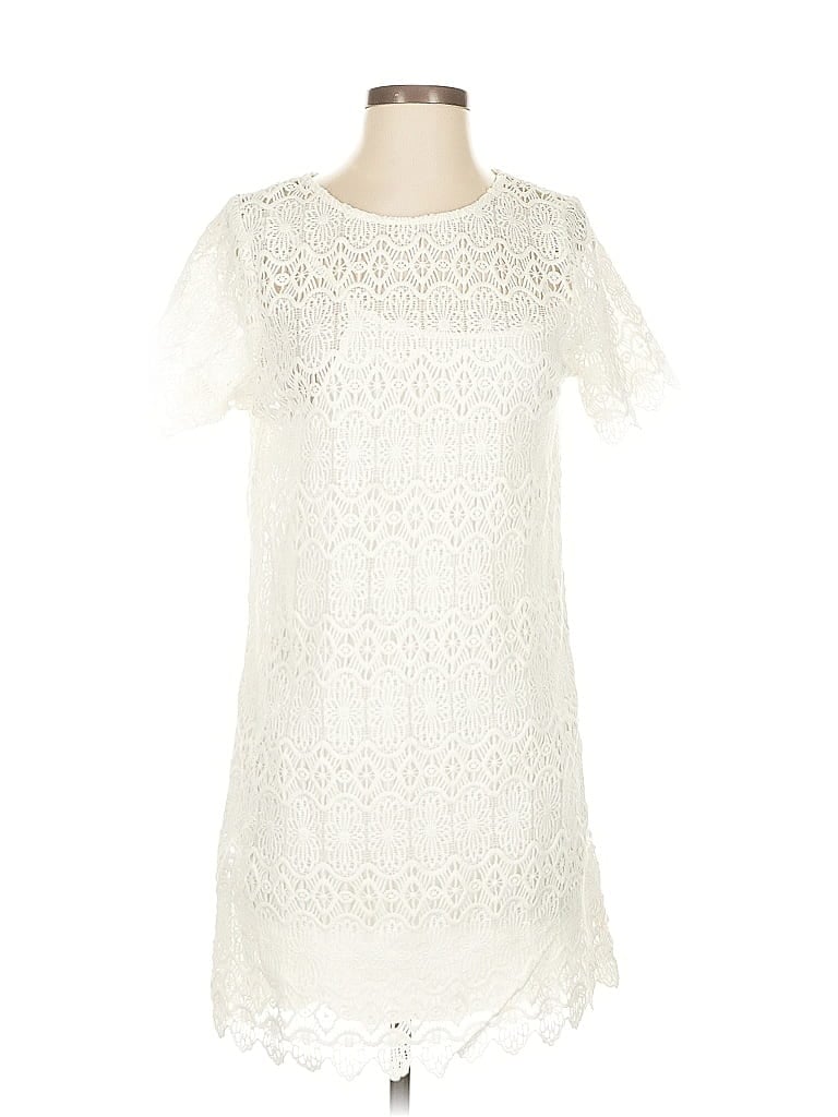 Pre-owned Assorted Brands Cocktail Dress In White