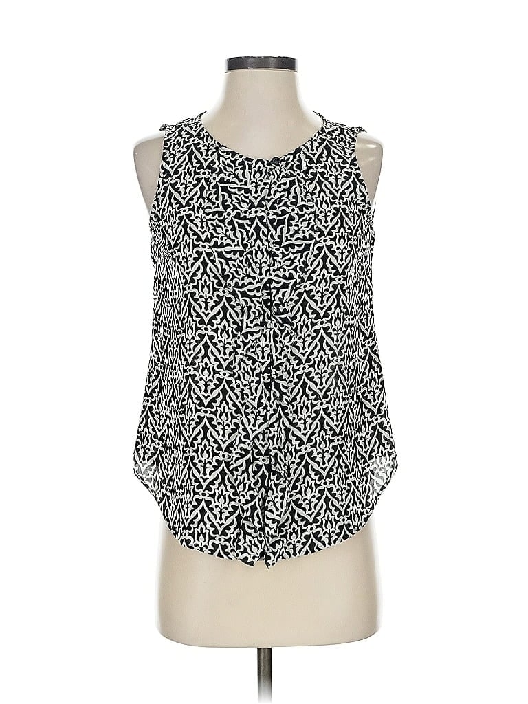 Pre-owned Ann Taylor Loft Sleeveless Blouse In Black