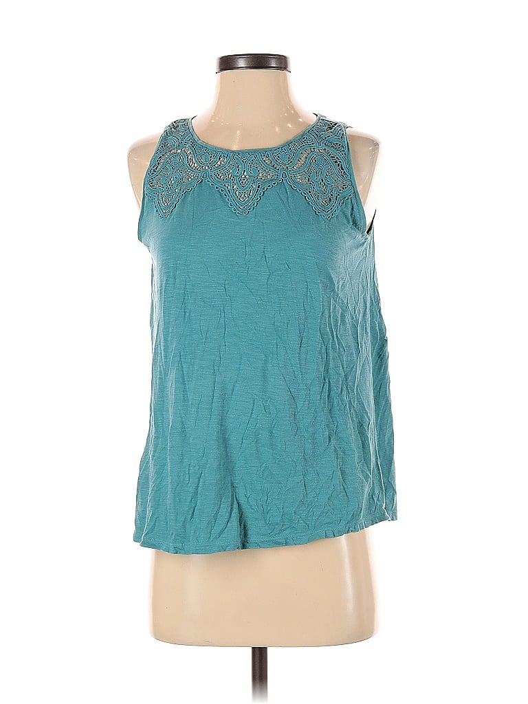 Click to view more detailed imagery on our partner's website Pre-owned Ann Taylor Loft Sleeveless Blouse In Blue