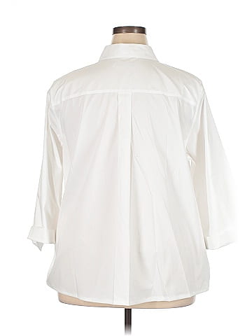 Foxcroft 3/4 Sleeve Button-Down Shirt (view 2)