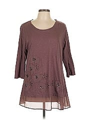 Logo By Lori Goldstein 3/4 Sleeve Top