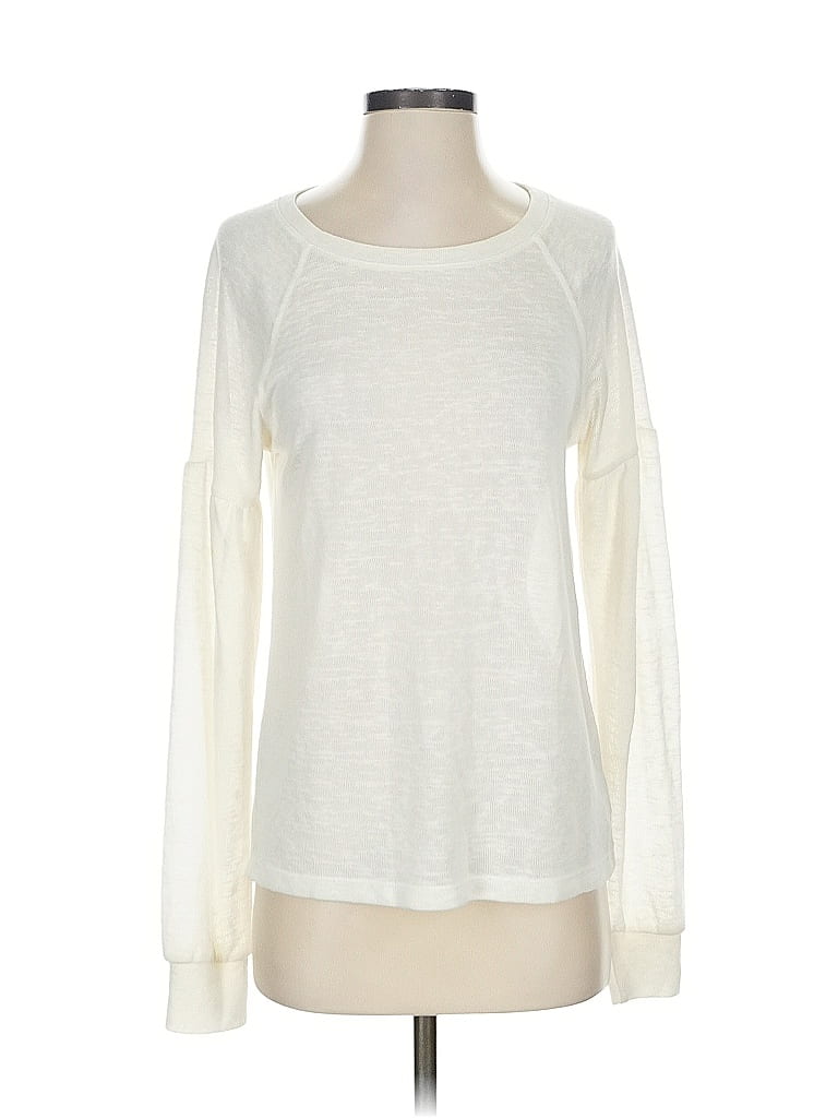 Click to view more detailed imagery on our partner's website Pre-owned Sanctuary Long Sleeve Top Ivory Crew Neck Tops In White