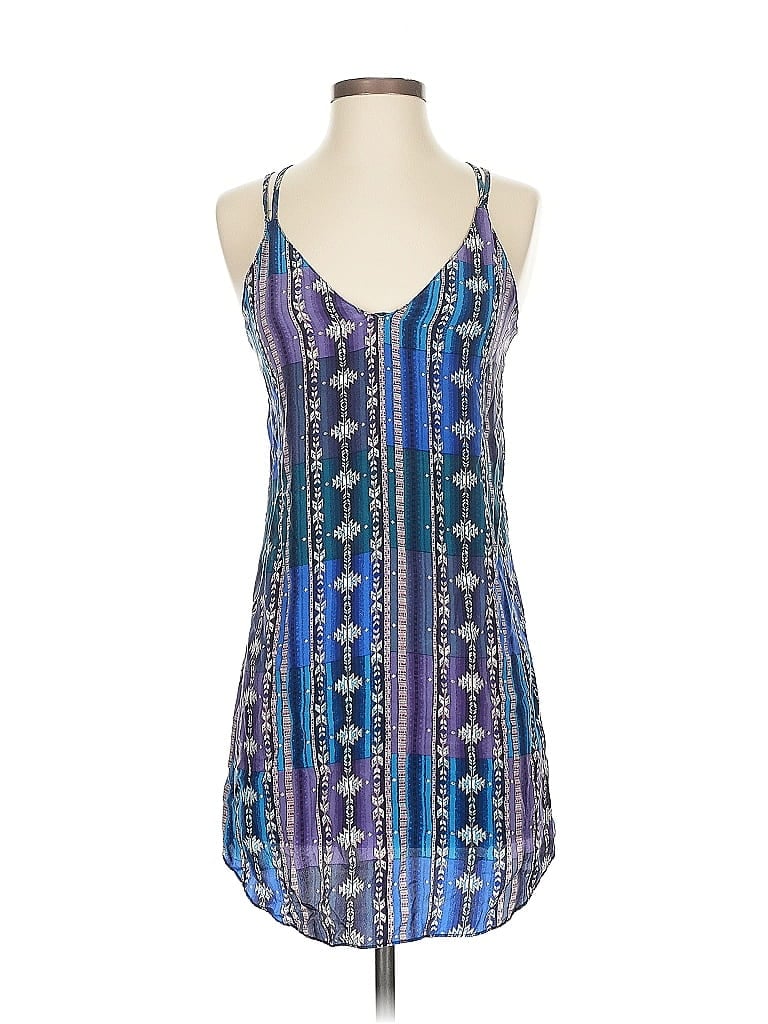 RORY BECA Pre-owned Sleeveless Silk Top Blue Halter Neckline Tops