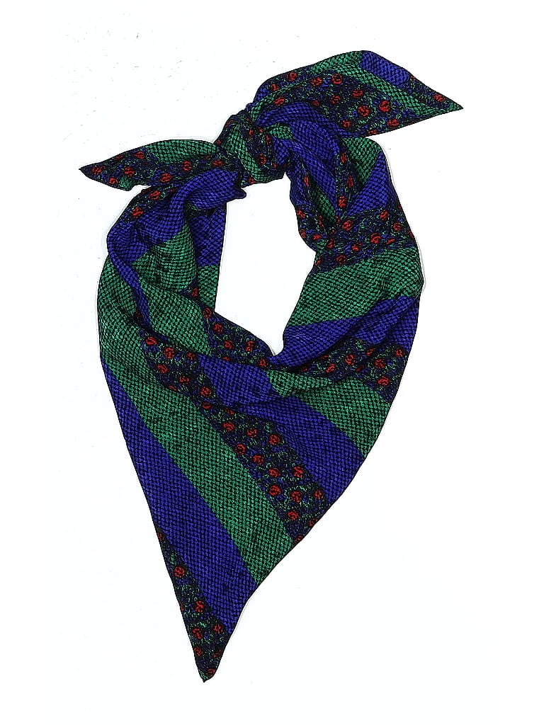 Pre-owned Unbranded Scarf In Blue