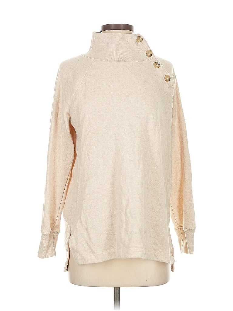 Pre-owned J.crew Factory Store Turtleneck Sweater In Brown