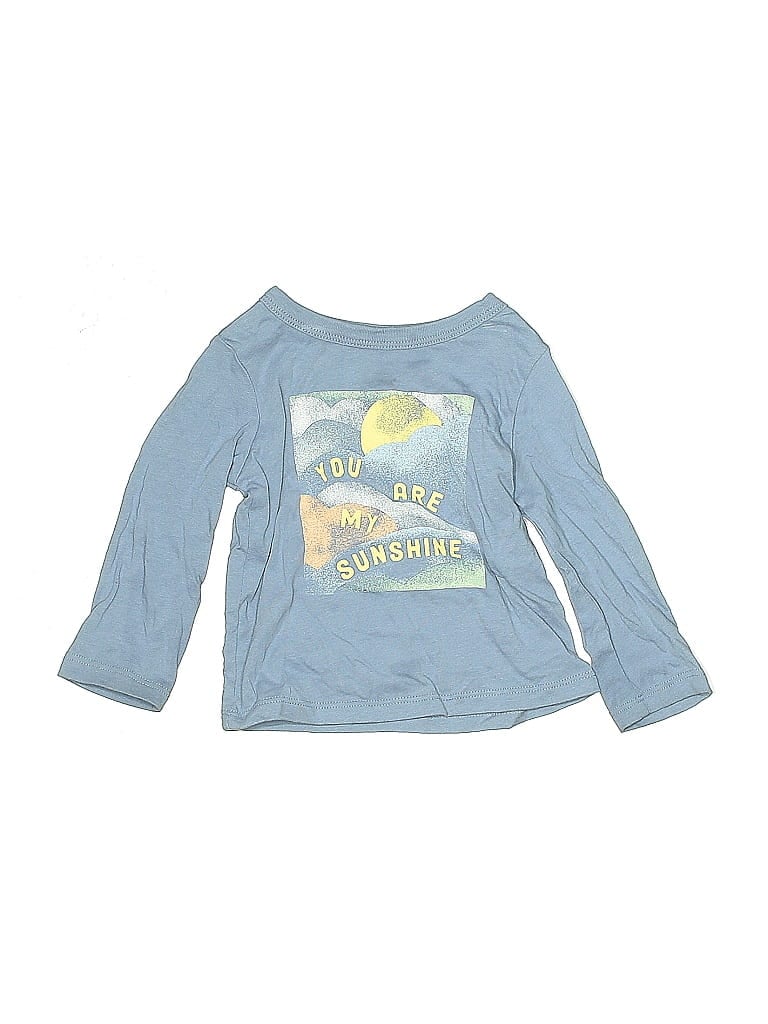 Pre-owned First Impressions Babies' Long Sleeve T-shirt In Blue
