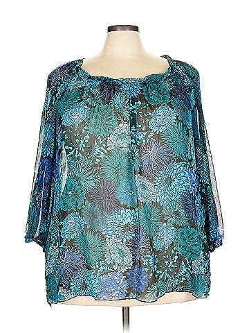 Lane Bryant Outlet 3/4 Sleeve Blouse (view 1)