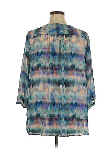 a.n.a. A New Approach 3/4 Sleeve Blouse (view 2)