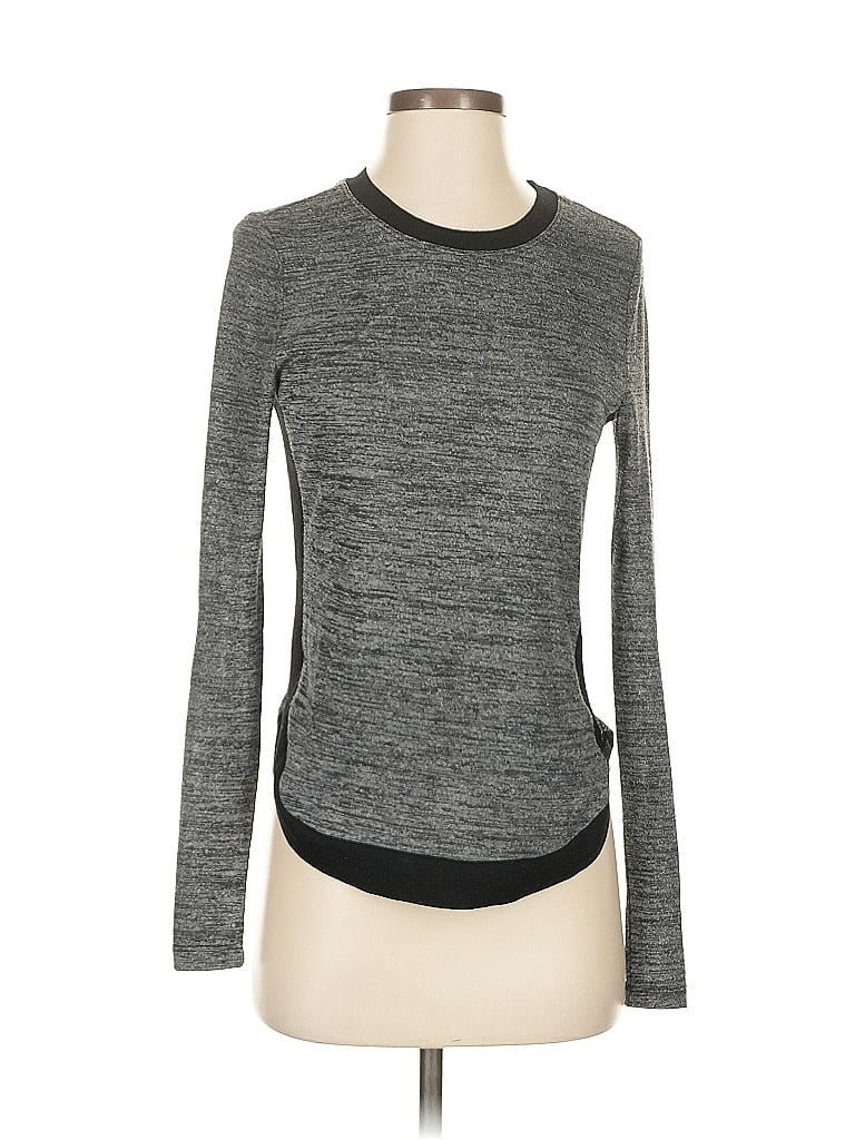 Pre-owned Eva Longoria Long Sleeve T-shirt In Gray