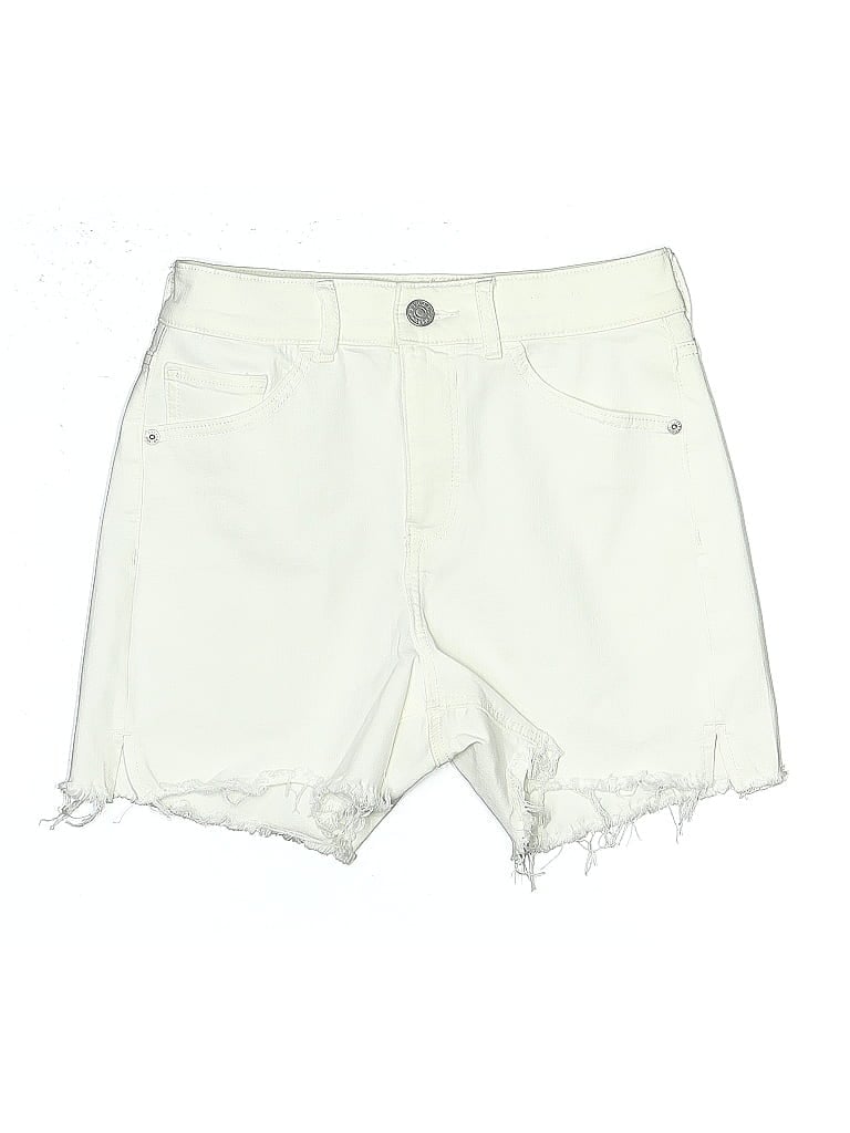 Pre-owned Express Outlet Denim Shorts In White