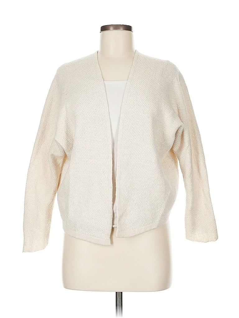 BRANDY MELVILLE Pre-owned Wool Cardigan Sweater In White