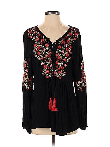 Solitaire Long Sleeve Blouse (view 1)