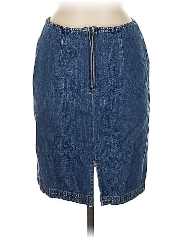 Vintage Blue Denim Skirt (view 2)