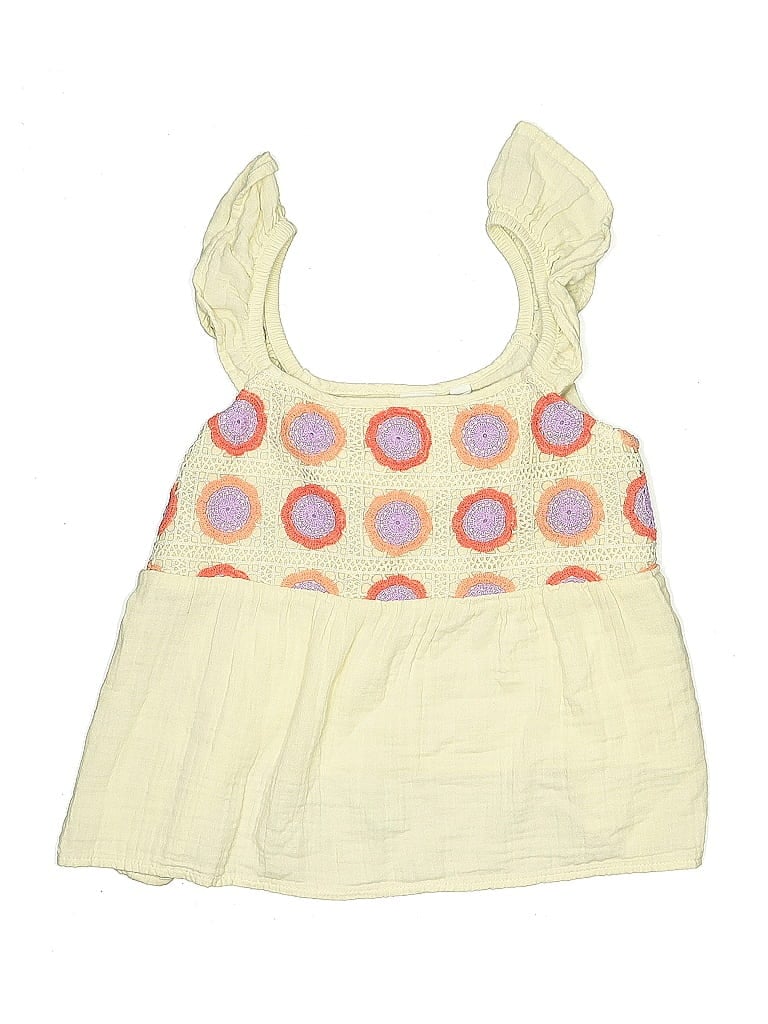 Click to view more detailed imagery on our partner's website Pre-owned Gap Kids' Sleeveless Top Yellow Square Neckline Tops