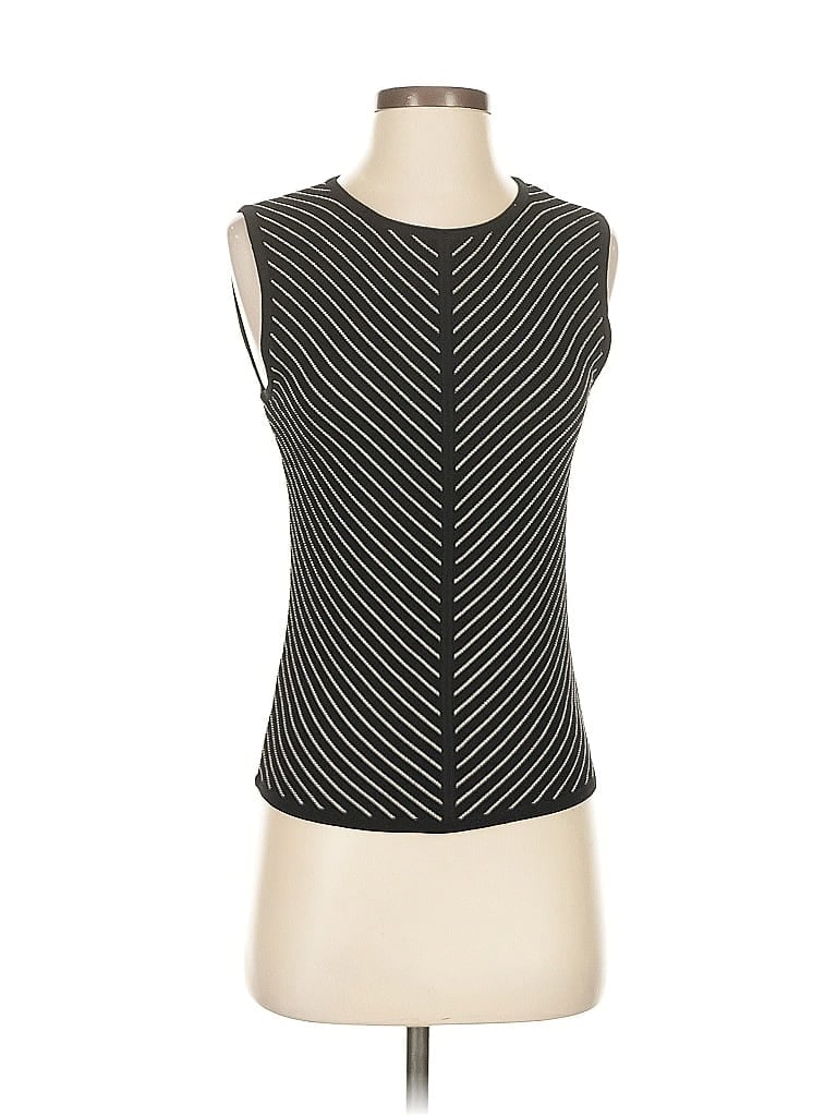 Click to view more detailed imagery on our partner's website Pre-owned Anne Klein Sleeveless Top Black Boatneck Tops