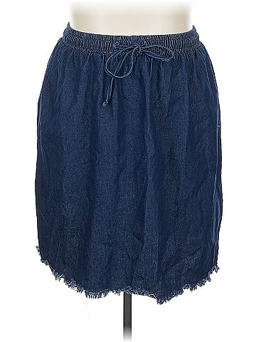 Shein Curve Denim Skirt (view 1)