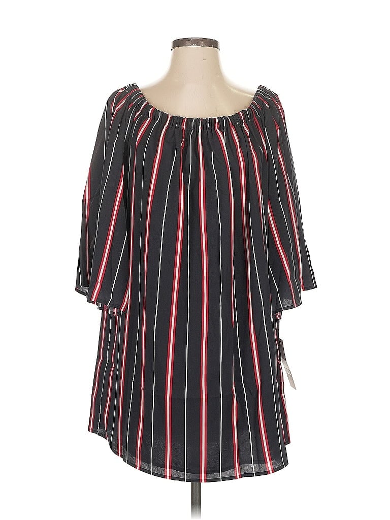 Pre-owned French Connection 3/4 Sleeve Blouse In Black