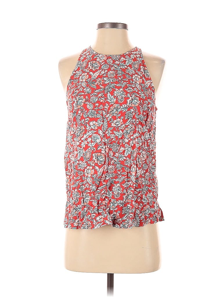 Pre-owned Old Navy Tank Top Red Halter Neckline Tops