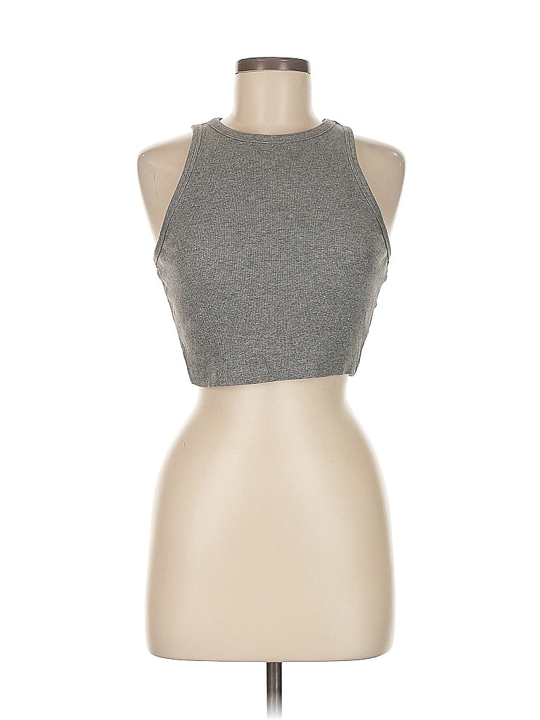 Click to view more detailed imagery on our partner's website Pre-owned H&m Sleeveless Top Gray Halter Neckline Tops