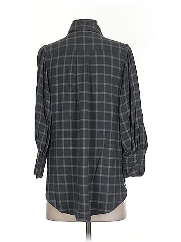 Something Navy 3/4 Sleeve Button-Down Shirt (view 2)