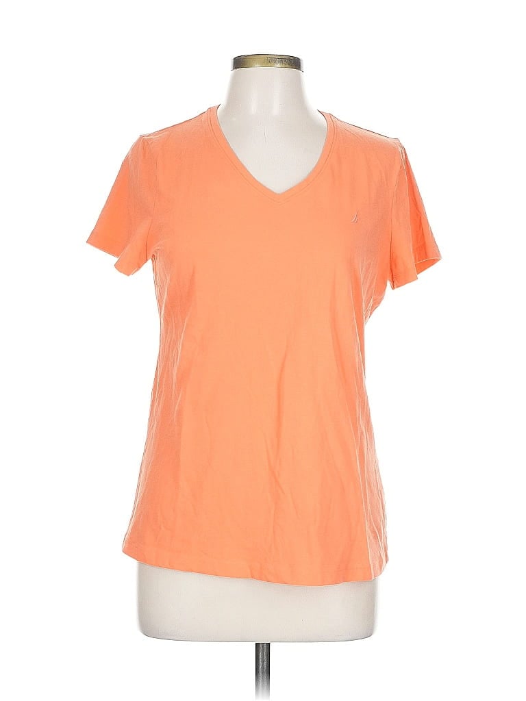 Pre-owned Nautica Short Sleeve T-shirt In Orange