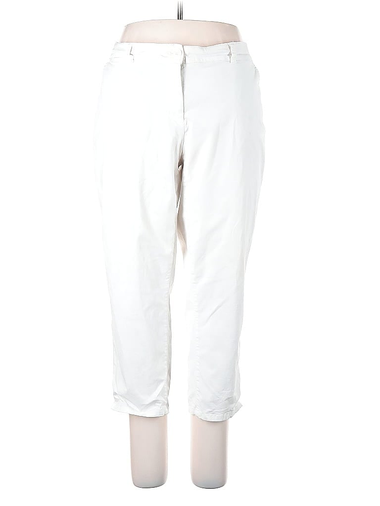 Pre-owned Crown & Ivy Casual Pants In White