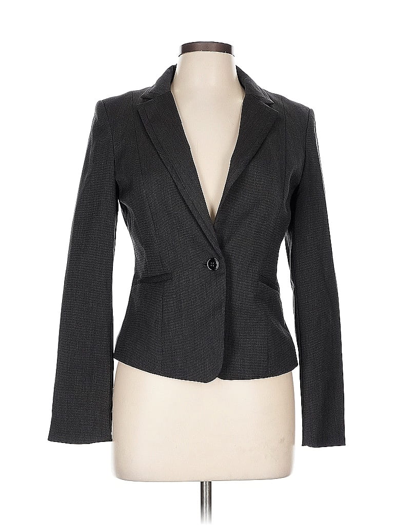 Pre-owned H&m Blazer Jacket In Gray