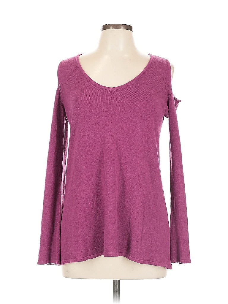 Click to view more detailed imagery on our partner's website Pre-owned Roz & Ali Pullover Sweater In Purple