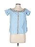 Bailey 44 Blue Short Sleeve Blouse Size EU 44 / US 14 - photo 1