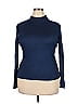 Carlisle 100% Silk Blue Silk Pullover Sweater Size XXL - photo 1