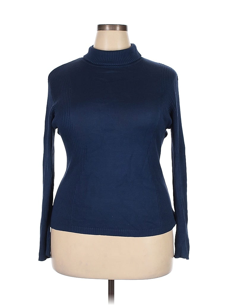 Carlisle 100% Silk Blue Silk Pullover Sweater Size XXL - photo 1